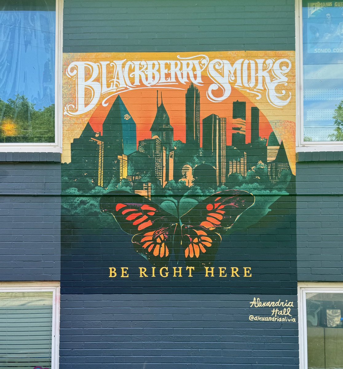 BLACKBERRY SMOKE (@blackberrysmoke) on Twitter photo 'Be Right Here' is up on the outside of <a href="/Grimeys/">Grimey's Nashville</a>! Beautifully painted, and ready for your photo ops ๐ฆ
#BeRightHere #GrimeysNashville #Nashvillemurals 'Be Right Here' is up on the outside of <a href="/Grimeys/">Grimey's Nashville</a>! Beautifully painted, and ready for your photo ops ๐ฆ
#BeRightHere #GrimeysNashville #Nashvillemurals