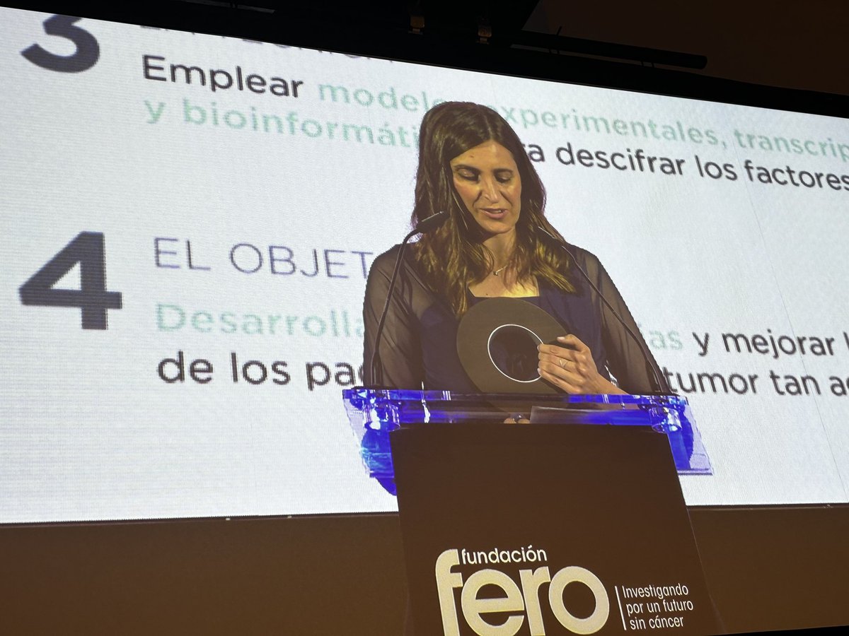 Ruben Ventura (@rubenvent) on Twitter photo La XXVII beca <a href="/FundacionFero/">Fundación Fero</a>-<a href="/FBoschAymerich/">Fundació Bosch Aymerich</a> es para la Dra. <a href="/SilviaAffo/">Silvia Affò</a> del <a href="/idibaps/">IDIBAPS</a> y su estudio del papel de las células madre del cáncer de higado en la resistencia a terapias #galaFERObarcelona2024 #BecasFERO #FEROcuentaContigo La XXVII beca <a href="/FundacionFero/">Fundación Fero</a>-<a href="/FBoschAymerich/">Fundació Bosch Aymerich</a> es para la Dra. <a href="/SilviaAffo/">Silvia Affò</a> del <a href="/idibaps/">IDIBAPS</a> y su estudio del papel de las células madre del cáncer de higado en la resistencia a terapias #galaFERObarcelona2024 #BecasFERO #FEROcuentaContigo