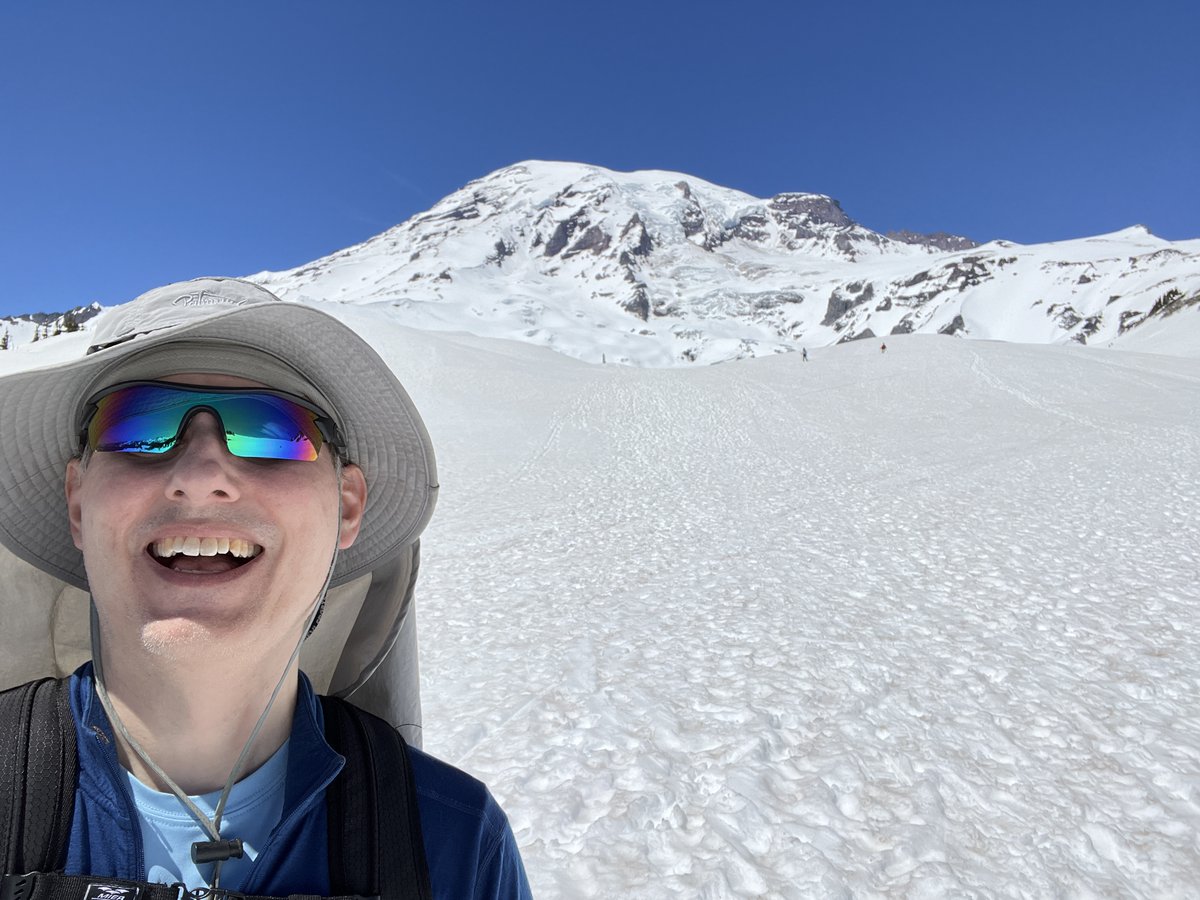This was me on Mount Rainier the other day climbing part of the way up to Camp Muir. 

Had an amazing view of other Cascade volcanoes, Mount St. Helens and Mount Adams.

<a href="/CT6502/">Chris Torrence</a> <a href="/NoxStyx/">Beth Daggert</a> <a href="/WillyGiggle/">BillG</a> <a href="/kgagne/">Ken Gagne</a> <a href="/DonjonRelic/">Chris</a> <a href="/mattbarton/">Matt Barton</a> <a href="/SkaldRpg/">High North Studios</a> <a href="/berighteous1/">Michael Packard</a> <a href="/javierivera/">Javier Rivera UI/UX Lead ServiceNow</a>