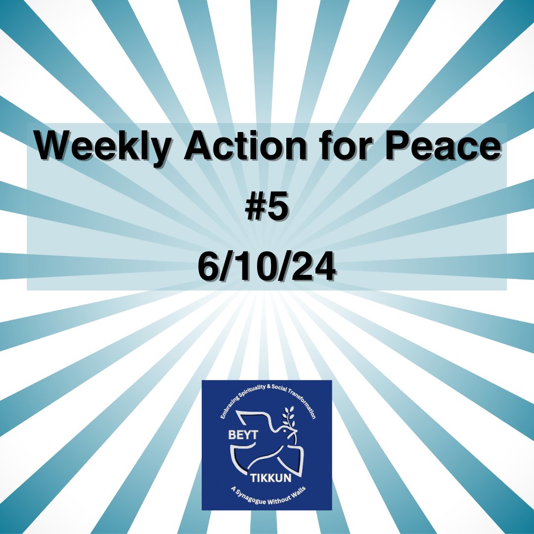 BeytTikkun's tweet photo. For our Action of the Week for Peace, we are collaborating with Win Without War in telling President Biden to join with other world leaders in condemning the latest horrific strikes in Rafah and make it unequivocally clear that not one more U.S. bomb or bullet will be sent to the https://t.co/uwEZmW9dNg