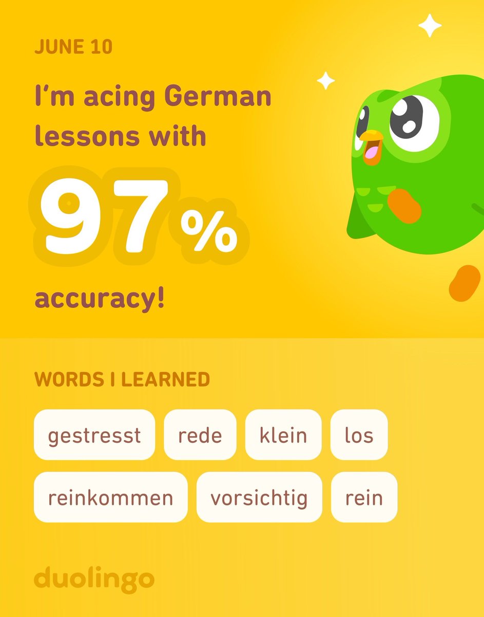 brandAnonymous's tweet photo. I’m learning German on Duolingo! It’s free, fun, and effective. https://t.co/OjSaVMO3rH