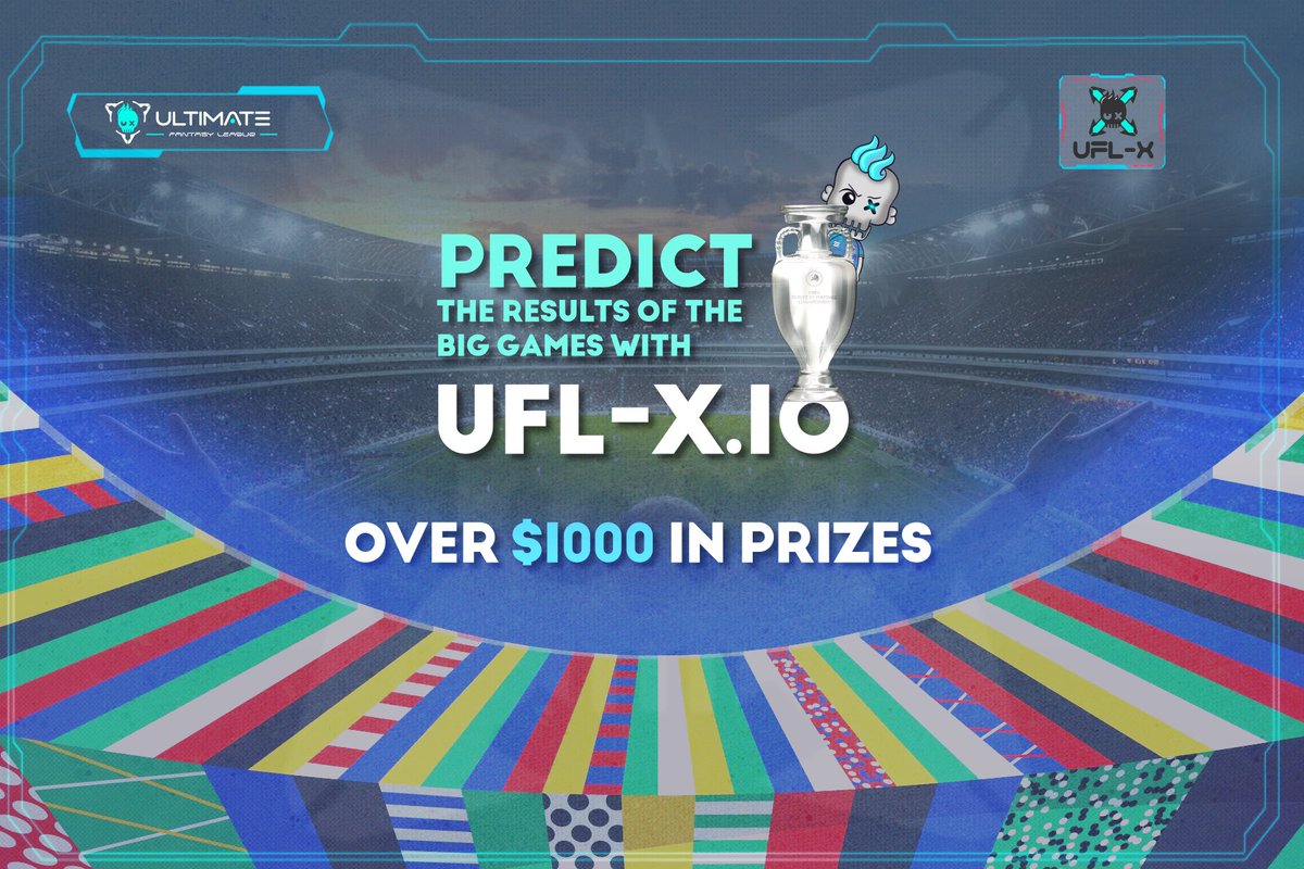 The UFL-X Euro 2024 Mega Tournament is live!!! 🏆

Predict the scores of the big games and win $$$$s in prizes from <a href="/BoredApeSolClub/">Bored Ape Solana Club</a> <a href="/playtheheist/">The Heist</a> @d3fenders <a href="/GaiminIo/">GAIMIN</a> <a href="/TombStonedHS/">TombStoned</a> and more!!!

Think you know your football? ⚽️

Prove it!! Link below 👇