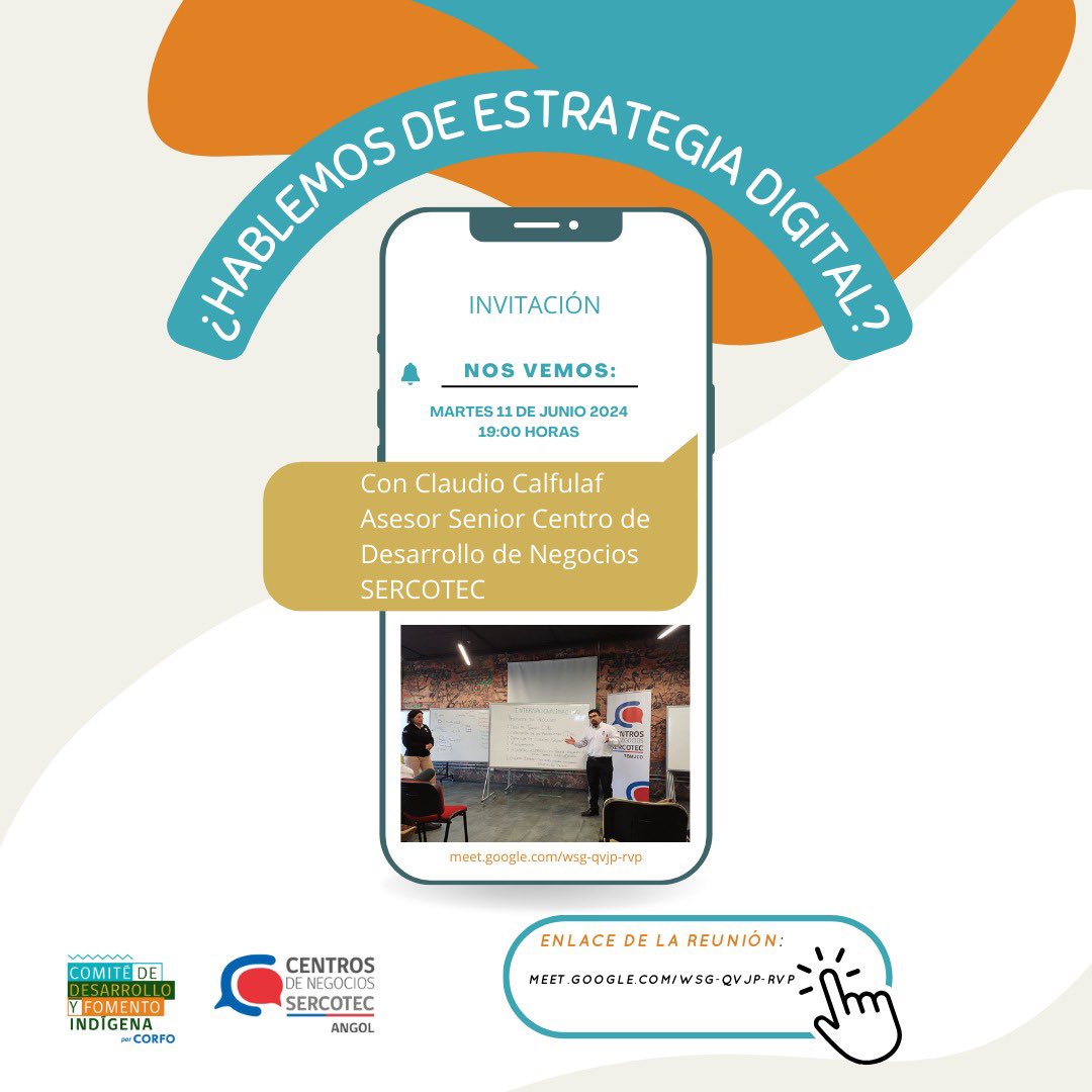 ComiteIndigena's tweet photo. ¿Hablemos de estrategia digital? martes 11 de junio 19:00 horas https://t.co/zI7wFT8Clc https://t.co/AAF2Th6teZ