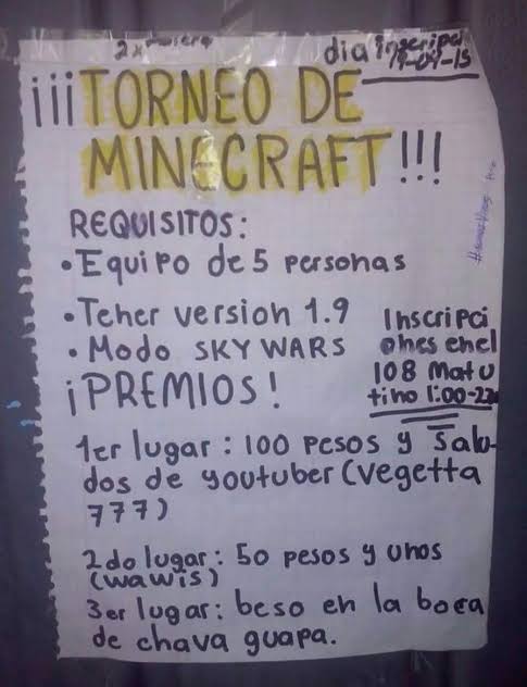 En mis tiempos había buenos premios