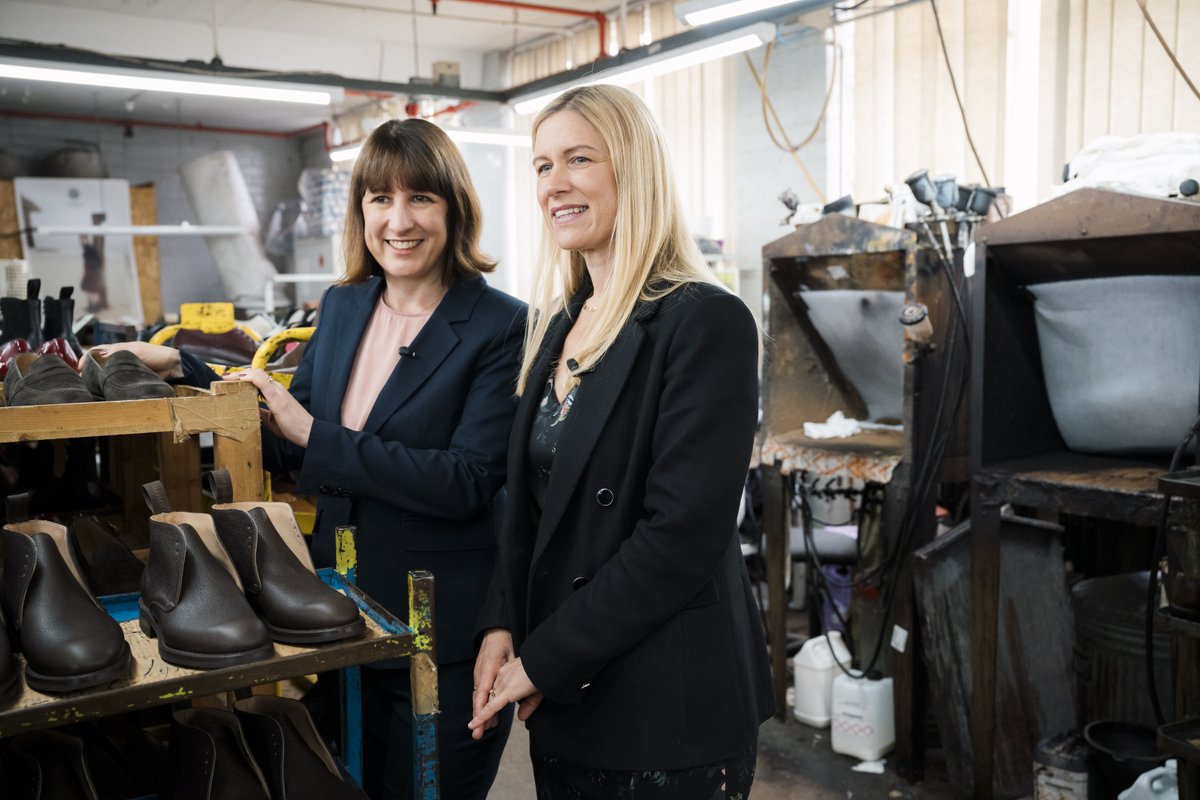 elliereeves's tweet photo. In Kettering today with @RachelReevesMP &amp; @rosie_wrighting

Growing up I spent holidays here. My grandparents worked in shoe factories so it was good to visit @cheaneyshoes &amp; speak with families at Morrisons.

Rosie will be a brilliant champion for an area that means a lot to me. https://t.co/1CuK38HBN2