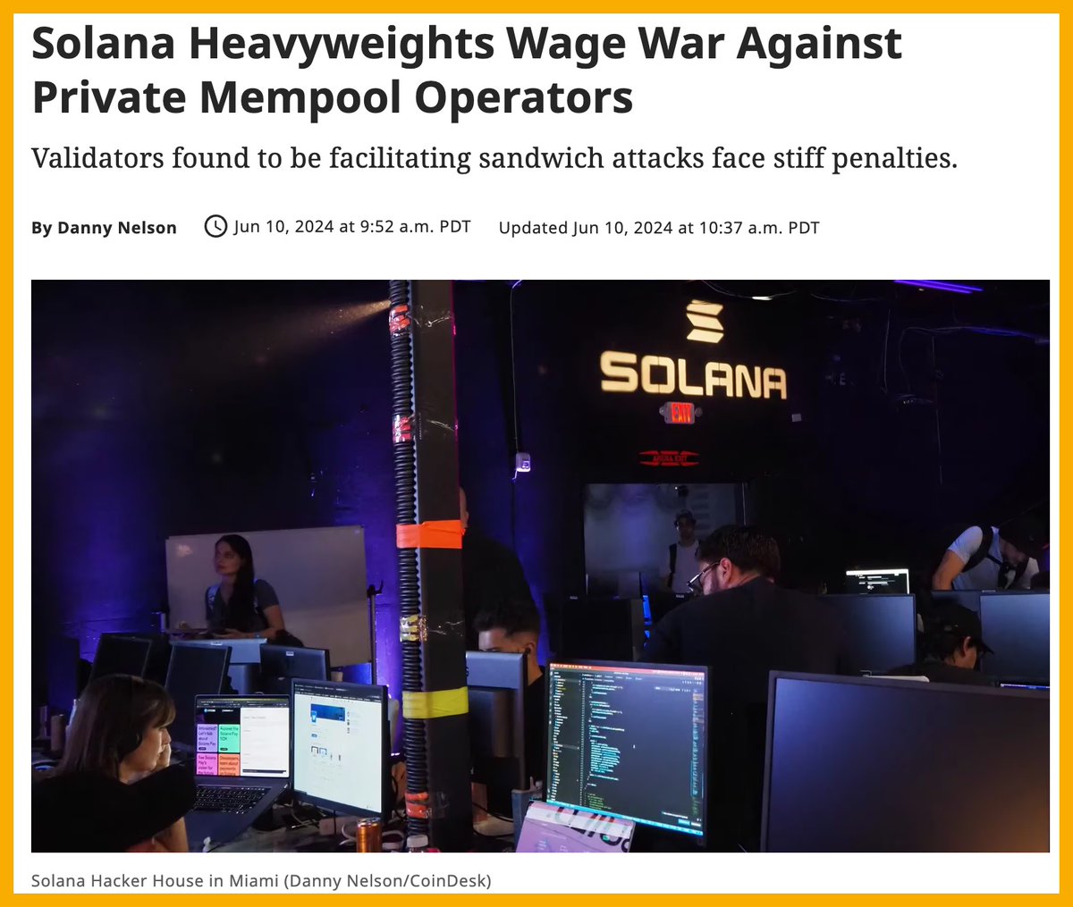 Solana phát động chiến dịch chống lại các nhà điều hành mempool riêng tư để  ngăn chặn 
