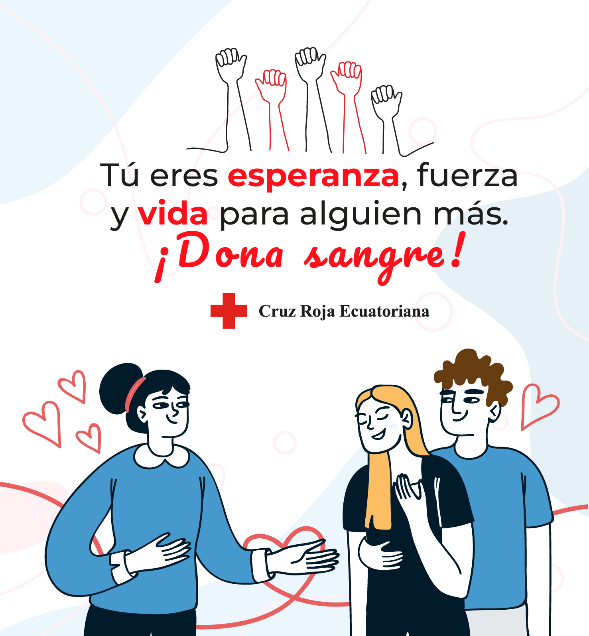 cruzrojaecuador's tweet photo. En el #DíaDelDonanteDeSangre celebramos el espíritu humanitario, voluntario🙋🙋♀️ y solidarios de nuestros #DonantesDeVida. 🤝
#GraciasDonantes https://t.co/fR6A67LHgS