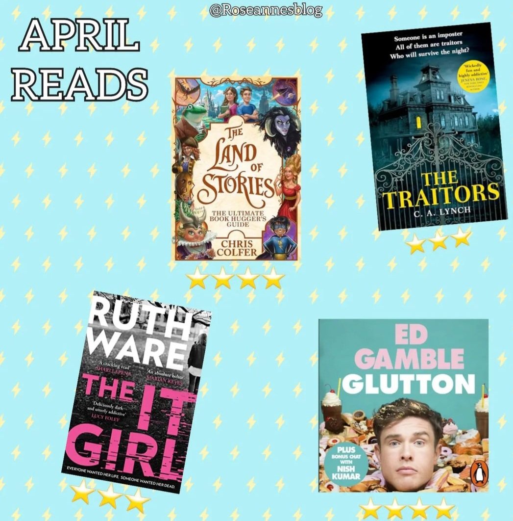 RoseannesBlog's tweet photo. January, February, March &amp; April Reads ✨️📚

#books #reading #reads #monthlyupdate #mybooks #bookworm #currentread #books #BookRecommendation https://t.co/VWXGHVwI3k
