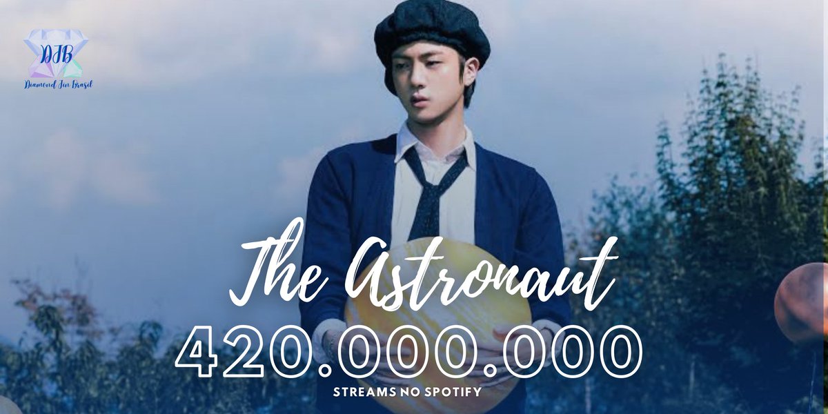 diamondjinbr's tweet photo. ๐ "The Astronaut" de #JIN ultrapassou 420 MILHรES de streams no Spotify, ganhando +1.085.828 streams na รบltima contagem ๐คฏ๐ฅ๐
Vamos de stream, army. Vamos manter o Seokjin lรก em cima ๐
๐ https://t.co/QBu3JGzY8z
#TheAstronaut #๋ฐฉํ์๋
๋จ์ง #BTSJIN @BTS_twt https://t.co/BBqF6HQg6h