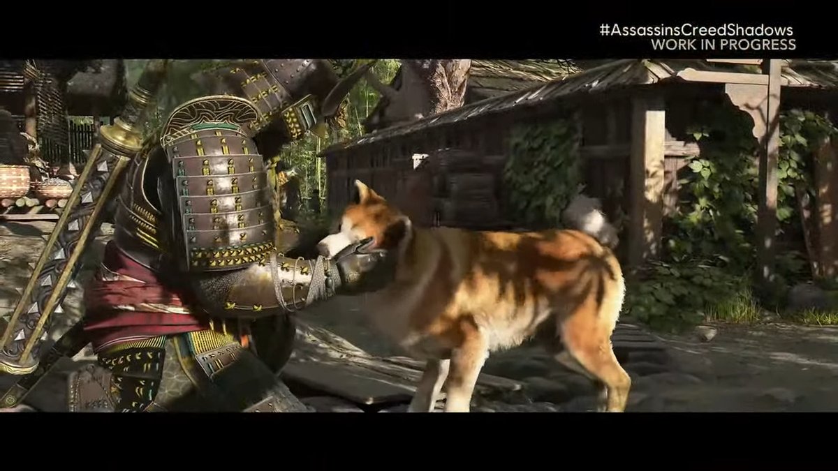 skesportsgaming's tweet photo. you can pet the dog in Assassin's Creed Shadows 
#AssassinsCreedShadows‍ #UbisoftForward https://t.co/gv1o4BEUGH