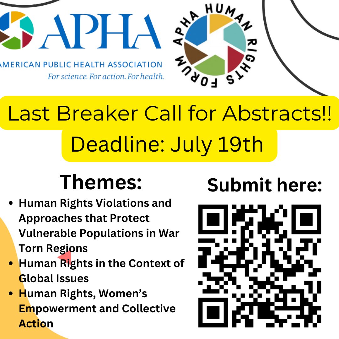 APHA Human Rights Forum tweet media