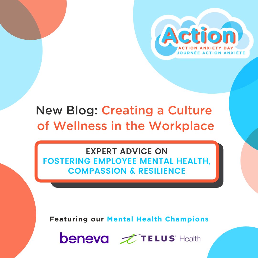 NEW #ActionAnxietyDay Blog Post on #WorkplaceWellness! 

Explore expert tips &amp; stats on workplace #stress, and hear from #TELUSHealth and #Beneva on how they foster supportive work environments: anxietycanada.com/articles/workp…

#anxietyawarenessday #anxiety
#mentalhealth