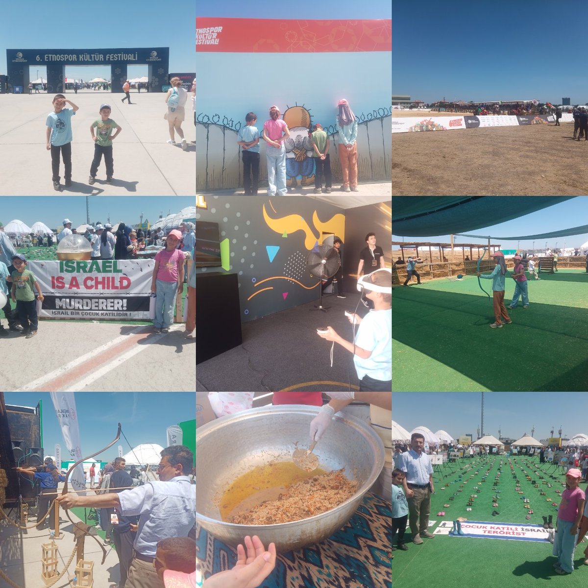 Bu yıl 6. düzenlenen Etnospor festivaline ailecek katılım sağladık. Geleneksel ve tarihi, kültür ve spor dallarimizi yaşatmayı amaçlayan etkinliğe yoğun katılım vardı. Okçuluktan güreşe, ata binmeden Özbek pilavı dağıtımına Türk kültür ve adetlerini birebir yaşatan bir etkinlikti