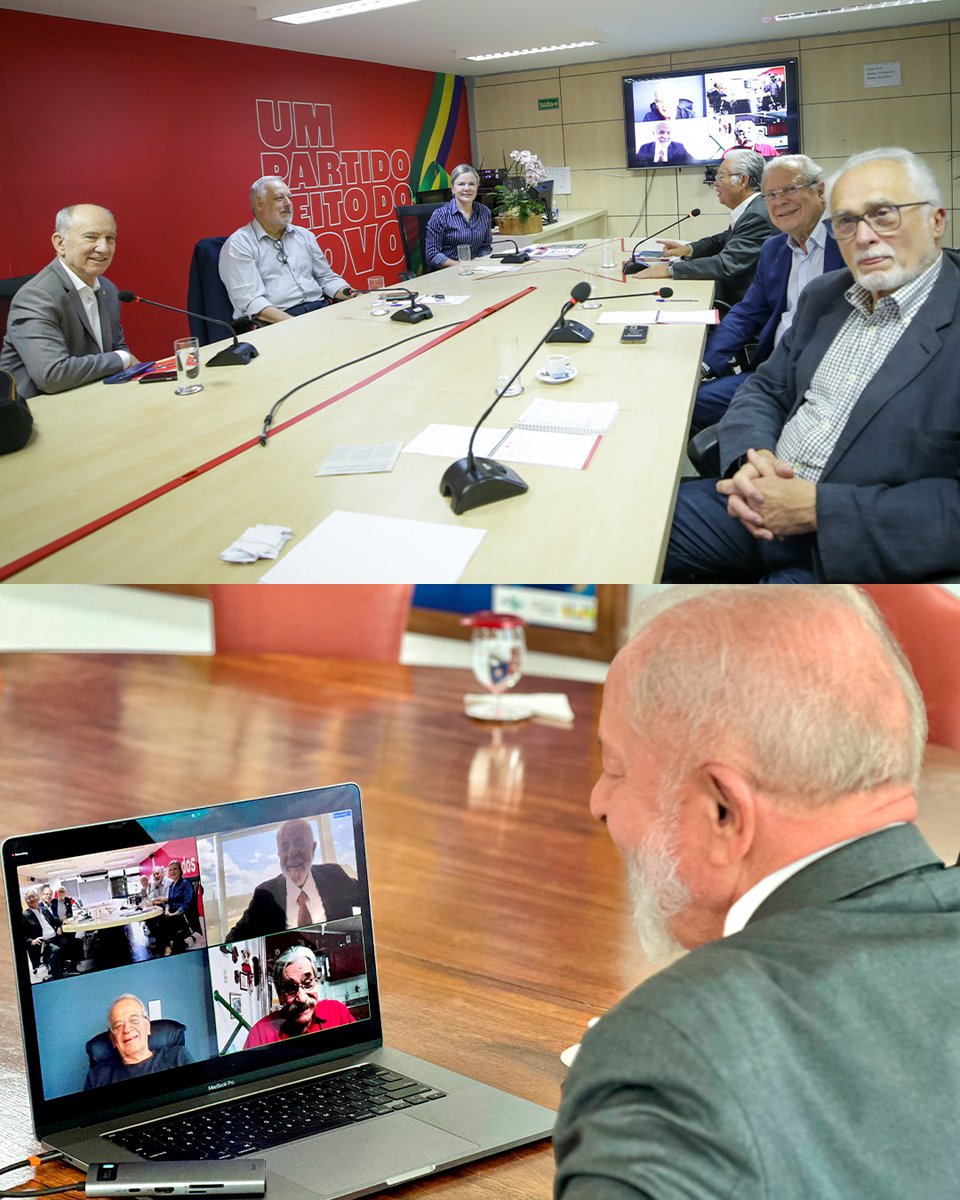 Os ex-presidentes do PT participaram hoje de um encontro promovido pela presidenta do partido, Gleisi Hoffmann (<a href="/gleisi/">Gleisi Hoffmann</a>), e pelo presidente da Fundação Perseu Abramo (<a href="/fpabramo/">Fundação Perseu Abramo</a>), Paulo Okamotto, na sede do Diretório Nacional em Brasília.