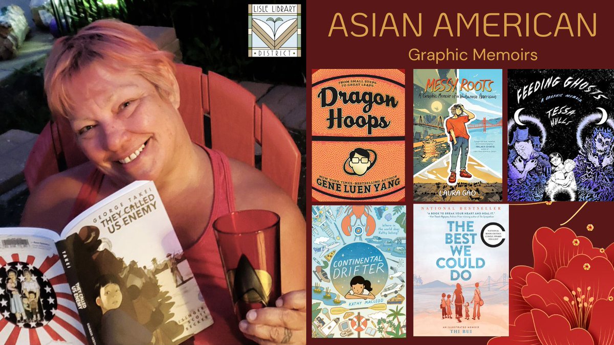 Lisle Library Dist. (@lislelibrary) on Twitter photo Laura, LLD’s Technical Services Director, is enjoying her summer with “They Called Us Enemy” by <a href="/GeorgeTakei/">George Takei</a>. Find more Asian American #GraphicMemoirs at the #Library, or place a hold: buff.ly/4edqo3N. <a href="/geneluenyang/">Gene Luen Yang</a> <a href="/heylauragao/">Laura Gao ☕️</a> <a href="/tessahulls/">Tessa Hulls</a> Laura, LLD’s Technical Services Director, is enjoying her summer with “They Called Us Enemy” by <a href="/GeorgeTakei/">George Takei</a>. Find more Asian American #GraphicMemoirs at the #Library, or place a hold: buff.ly/4edqo3N. <a href="/geneluenyang/">Gene Luen Yang</a> <a href="/heylauragao/">Laura Gao ☕️</a> <a href="/tessahulls/">Tessa Hulls</a>