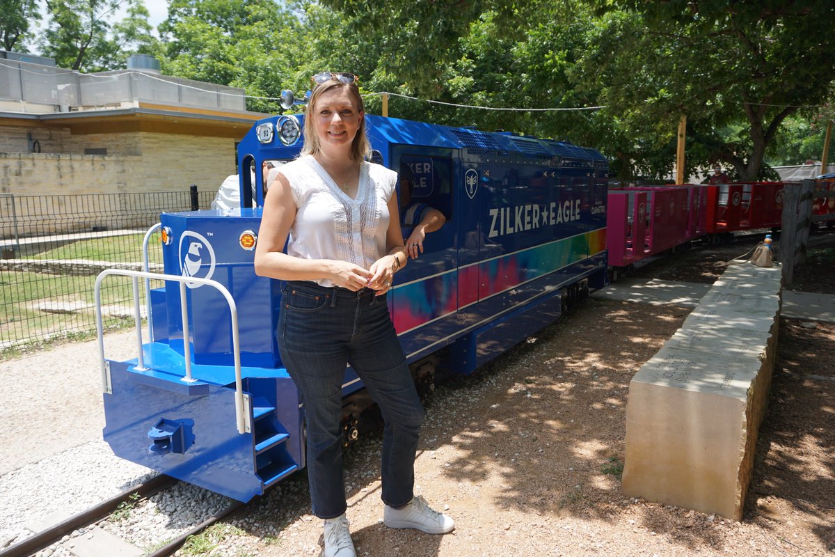 PaigeForAustin's tweet image. It’s here! The @ZilkerEagle has returned🚂 Thank you @austinparksfdn for the sneak peek today, and I can’t wait for everyone to enjoy it. The train opens to the public Wednesday at 10am!