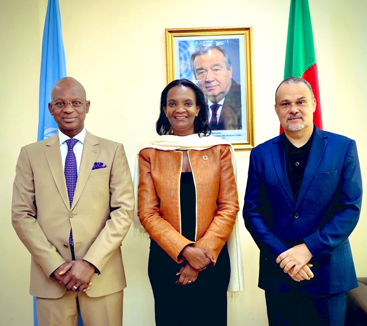 DeAissata's tweet photo. So pleased to welcome together with UNRC a.i @Siaka_coul , @PNUD_RCA RR @JLStalon !
He’s legacy in Cameroon 🇨🇲 as RR continues to be nurtured.
#RRsWithoutBorders
#NextGenUNDP https://t.co/IMUO6NcbwG