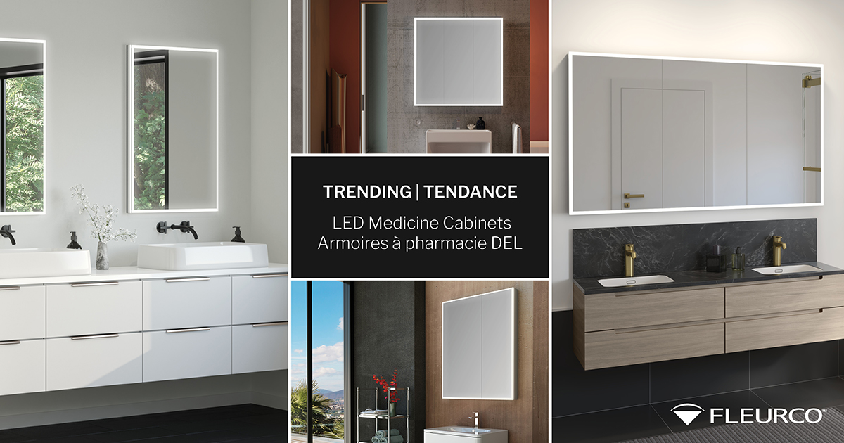 Fleurco's tweet photo. Did you know that LED Medicine cabinets are making a huge comeback in bathroom décor in 2024? These chic and functional cabinets not only store your essentials but also bring a modern glow to your bathroom! No more dim mornings, always a beautifully illuminated start of the day! https://t.co/NAWyu5GPks