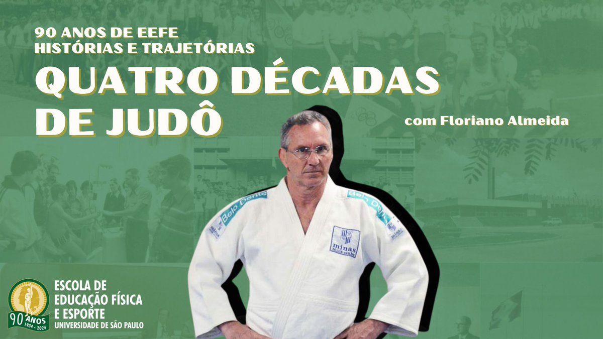 Esta semana no podcast 90 Anos de EEFE - Histórias e Trajetórias, nós recebemos o Sensei Floriano Almeida, formado em 1979 pela EEFE. Ele atuou por diversos anos na Seleção Brasileira de Judô e foi técnico de grandes atletas do esporte. Confira: eefe.usp.br/90anos