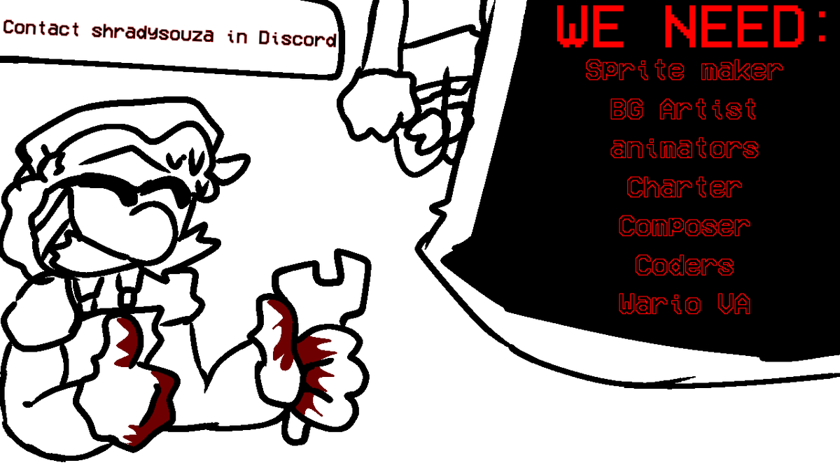 ArrowMario's tweet photo. Help wanted 2: The enemy is now someone else

Jokes aside, the state of the Mod is VERY dead and I'm trying to get people to work on the mod, so if you're interested, send your stuff for us to evaluate https://t.co/RWAVxZsHrD