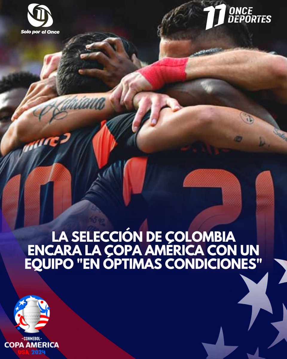 11_Noticias's tweet image. #COPAAMÉRICA🏆| "Cuando manejemos la pelota⚽ tenemos que mantener la vigilancia👀 y tener mucha concentración🫡", comentó asistente técnico de la Selección🇨🇴

Mira sus declaraciones aquí👉🏼: oncenoticias.hn/colombia-selec…

#Colombia #Óptimas #Condiciones