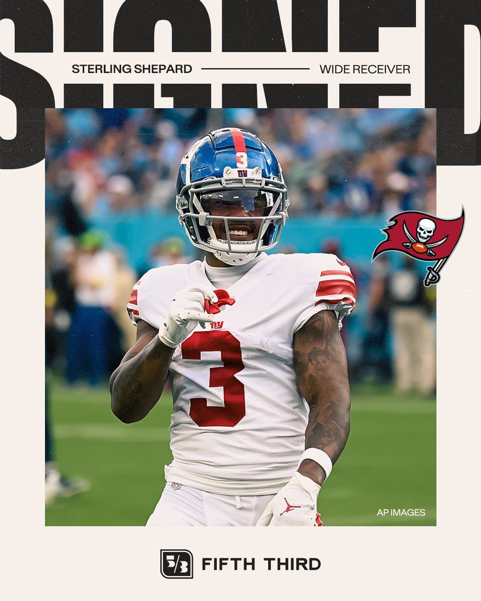 Buccaneers's tweet photo. Welcome to Tampa Bay, @sterl_shep3! 🙌 https://t.co/Z5TgLpJJgz