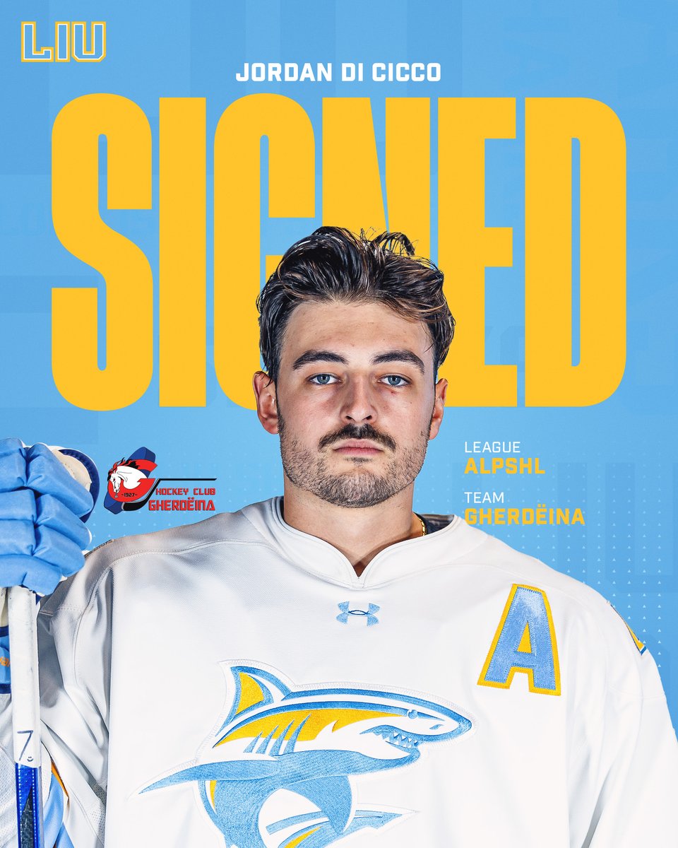 Congratulations to Jordan Di Cicco on signing a professional contract with HC Gherdëina of the Alps Hockey League!