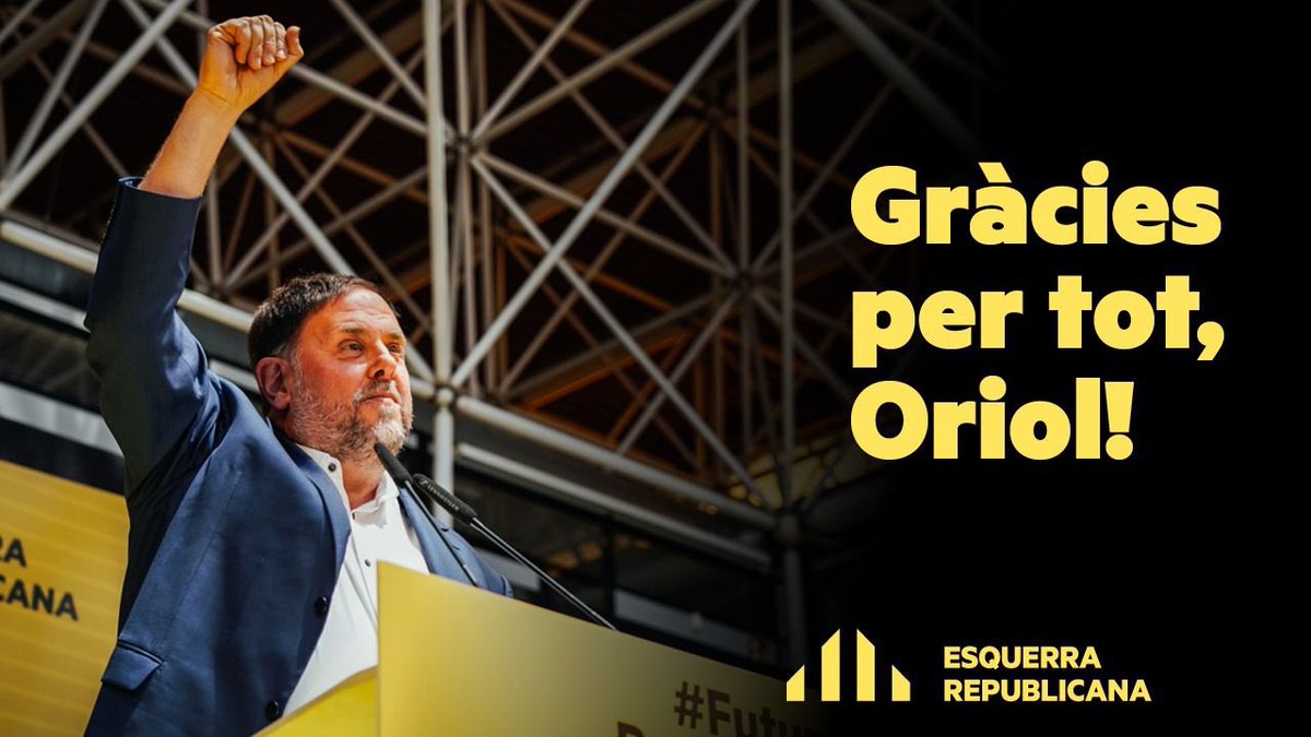 susmartis's tweet photo. És més l’hora @junqueras que mai, sense presó, sense inhabilitació per l’amnistia, sense limitacions…

Vés-hi, però torna. Molts anirem descomptant dies perquè passi. 

Gràcies per tot, Oriol, i tant, pel que has fet però també i sobretot pel que encara has de fer. https://t.co/fx6RM64e03