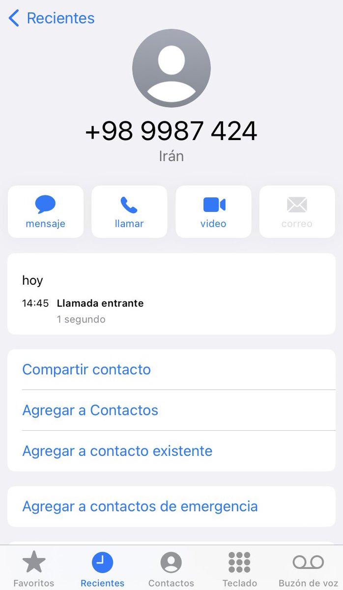 GloriaBaileC's tweet photo. Porque una tiene q recibir este tipo de llamadas…desde Irán???? @entel @GobiernodeChile @SERNAC @MTTChile #RT https://t.co/LifUqvLLBj
