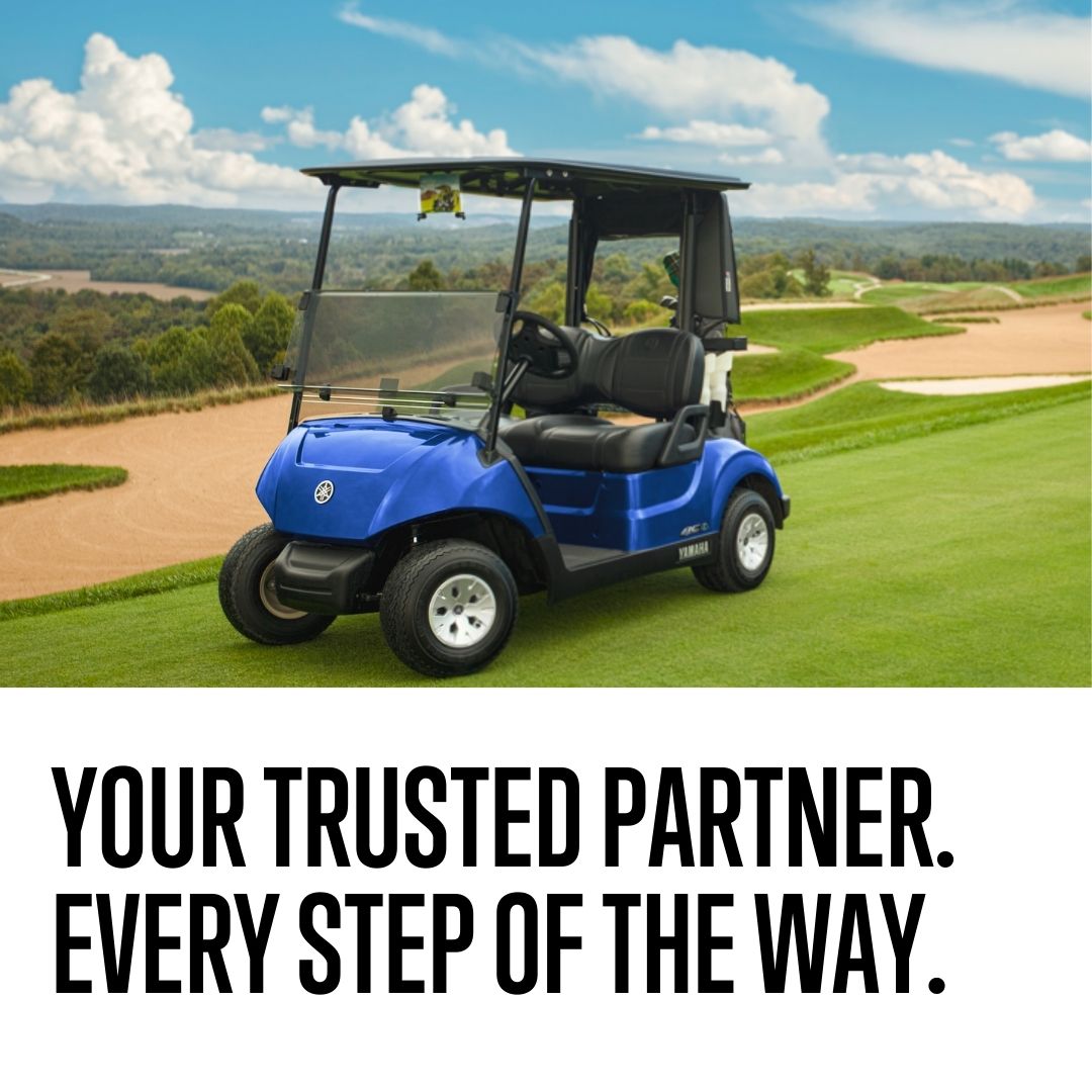 CarolinasPGA's tweet photo. Success in business relies on strong relationships and unwavering dependability. At Yamaha, we're more than just a provider – we're your trusted partner, committed to supporting you every step of the way. Stay in the lead with Yamaha.

#MyYamaha #Yamaha #YamahaGolfCar https://t.co/gFlCpm75HU