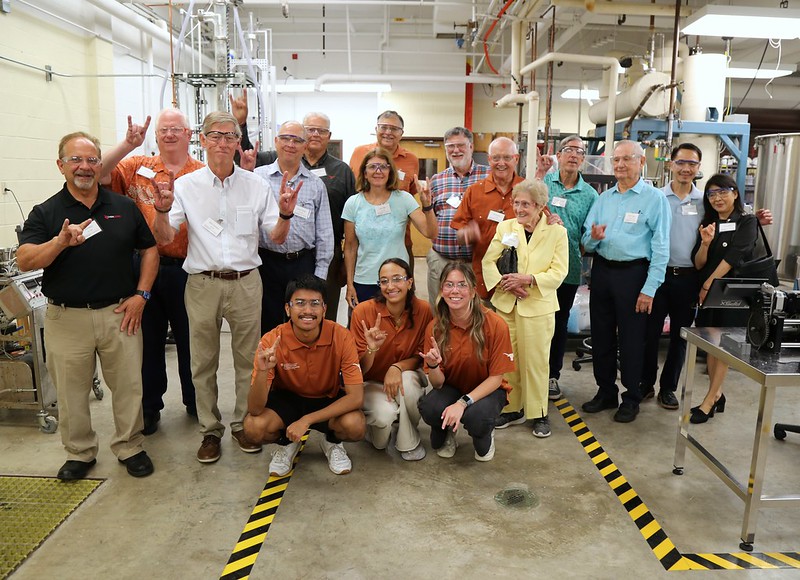 TexasChE's tweet image. Last Monday we hosted the McKetta Luncheon (formerly held at Matt's El Rancho) and added a Lab Tour.  What a treat to spend time with Dr. McKetta's former students and to hear what they've been up to in the decades since graduation. Pix &amp;gt;&amp;gt; bit.ly/McKetta_Lunche…
#texasengineers