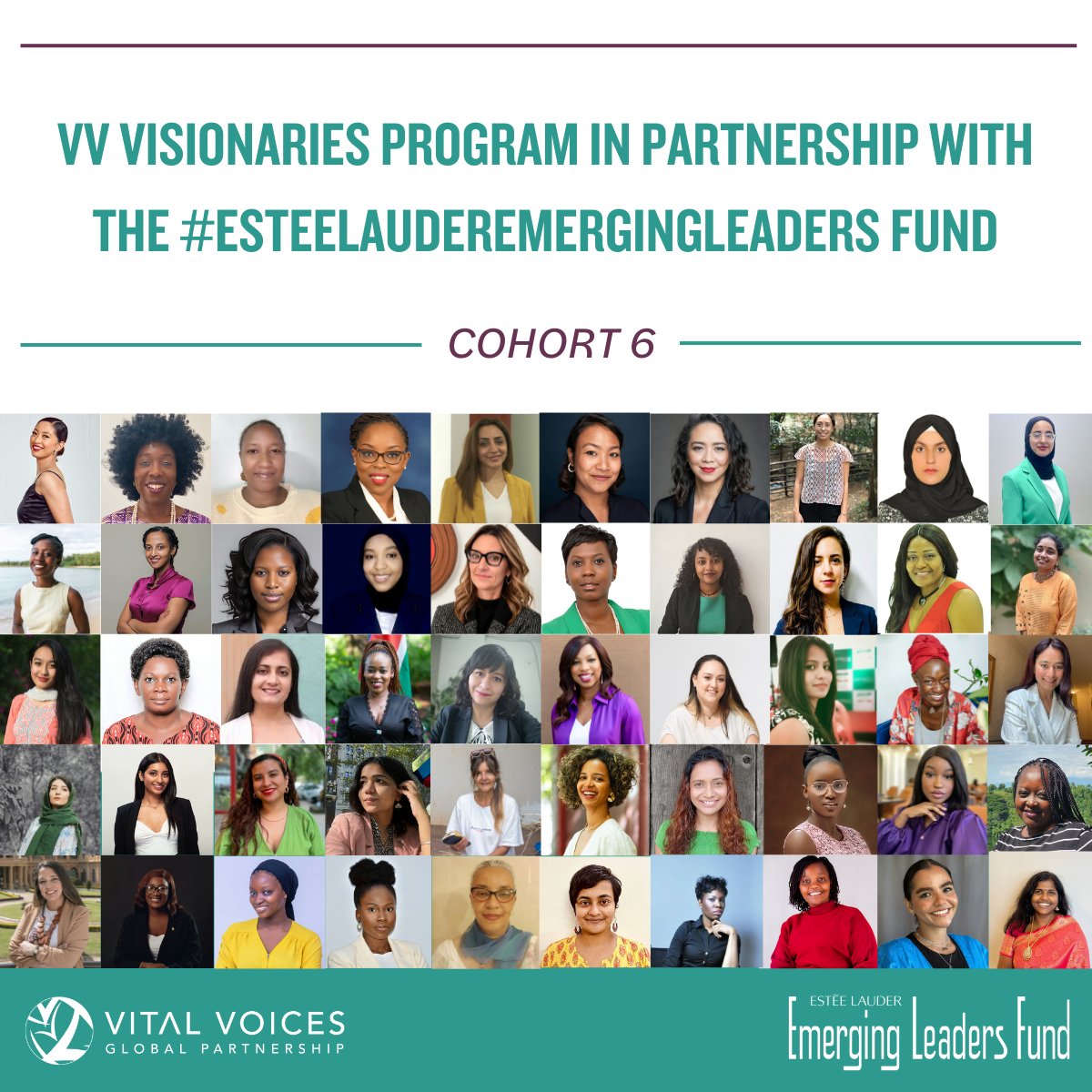 We’re thrilled to announce our 6th cohort of the VV Visionaries program in partnership with the #EsteeLauderEmergingLeaders Fund. We’re proud to invest in women who are challenging and redefining leadership to uplift their communities. #LeadYourWay

vitalvoices.org/program/vision…