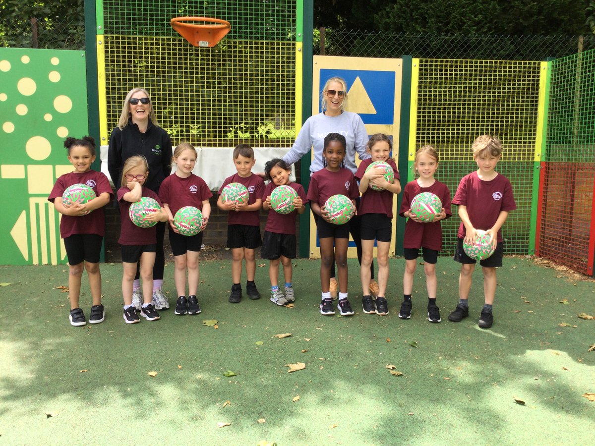GGPrimary's tweet image. We were delighted to be joined by Mighty Netball today for a fantastic netball lesson and to receive our prize: a set of Mighty netballs and two sets of netball bibs. Thank you @MightyNetball 2 of 2