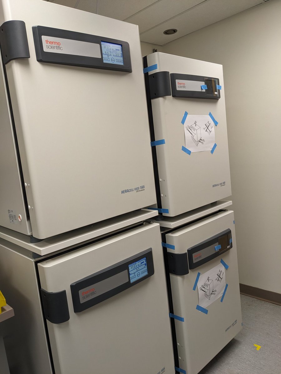 My incubators came with two different height bases. Hopefully the people in my lab are less OCD than I am...