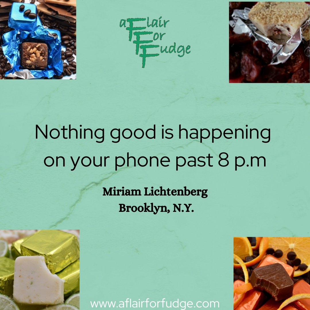 HilaryFudgeLady's tweet photo. It's time for some Weekly Motivation
Have a sweet week ๐
#AFlairForFudge #TheFudgeGal #TheRealFudgeLady #CustomizedGifts #RealUniqueFudge #MotivationalMonday https://t.co/rVM6FNnfG2