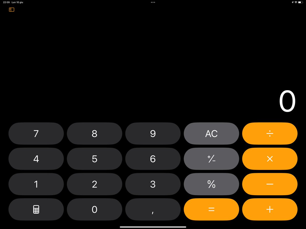gbrotiniyt's tweet photo. “Non abbiamo mai fatto la calcolatrice per iPad perché volevamo prenderci tempo per creare la migliore possibile.”
Cit. https://t.co/4mAtc8Bmj1