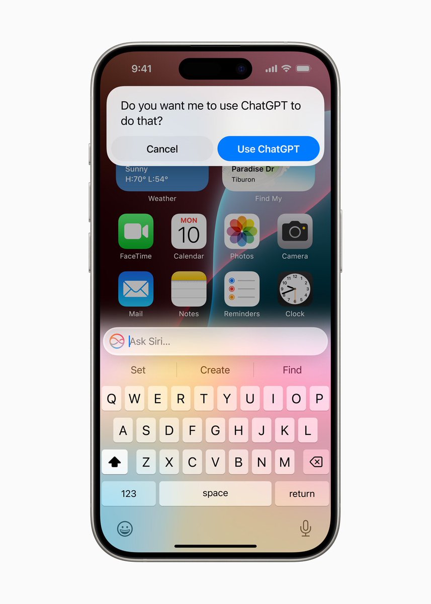 davidromen's tweet photo. Con ChatGPT integrado en el ecosistema, Apple asegura que la privacidad del usuario sigue siendo una prioridad. La mayor parte del procesamiento se realiza en el dispositivo, garantizando que los datos personales estén siempre seguros y protegidos.

9/10 https://t.co/LWHkt7x3Hp