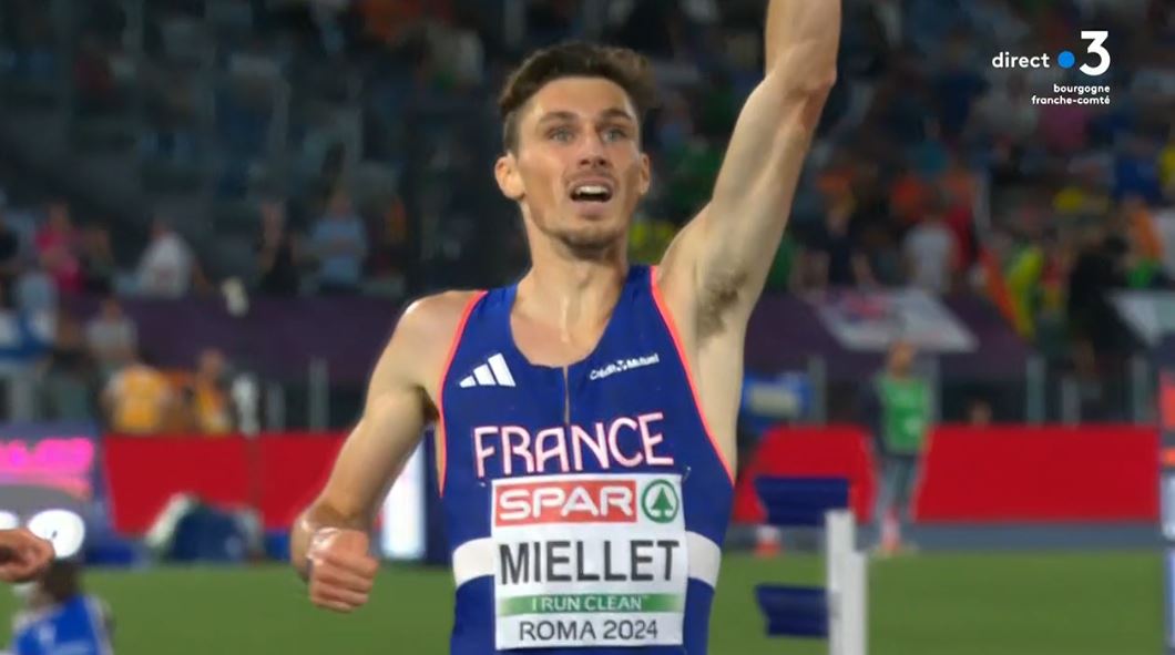 D I J O N ! ! ! ! 🏆🤩
Le Dijonnais Alexis Miellet champion d'Europe du 3000 mètres steeple à Rome !
