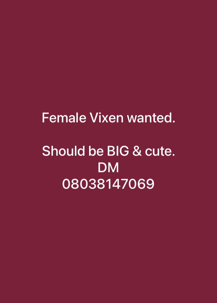 irich_media's tweet photo. Female vixens link up. 

If you are interested or you know anyone. Please drop either their pictures or a dm 

#vixen #dancers 
#verydarkman https://t.co/JCL93AGSIb