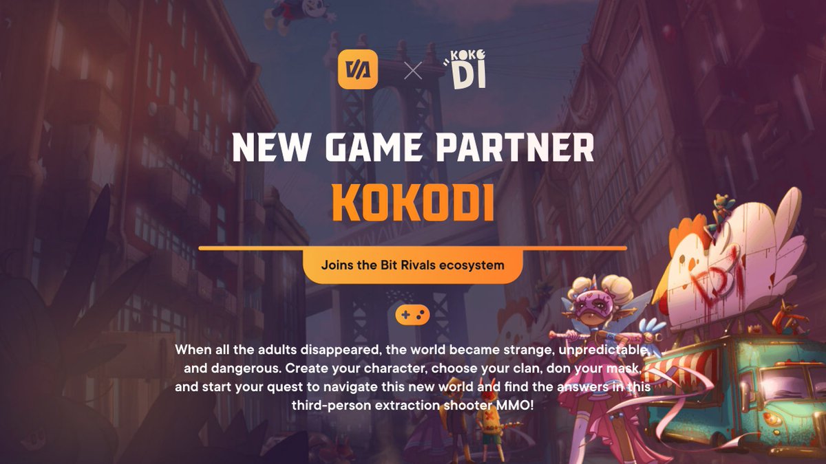 BitRivals's tweet photo. 🚨 BIG NEWS 🚨

🎮 @kokodigame is joining forces with Bit Rivals!

Proud to have a blockbuster Web3 title join the Rivalry! 💪

What's got you most bullish about our partnership? 📈

Tell us in the replies! 📢 https://t.co/Yczf0z9C9h