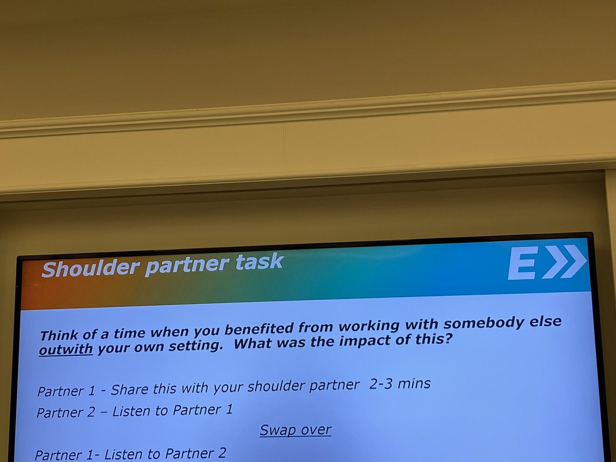 BethFordNGL's tweet photo. Got a peek today at Excelerate’s Head Teacher Collaborative in NE Scotland. This is how they started their first session. Looking forward to the work this group is going to do together!  @Excelerate_TWF @TWF_Scotland https://t.co/g9CUGcNJCu