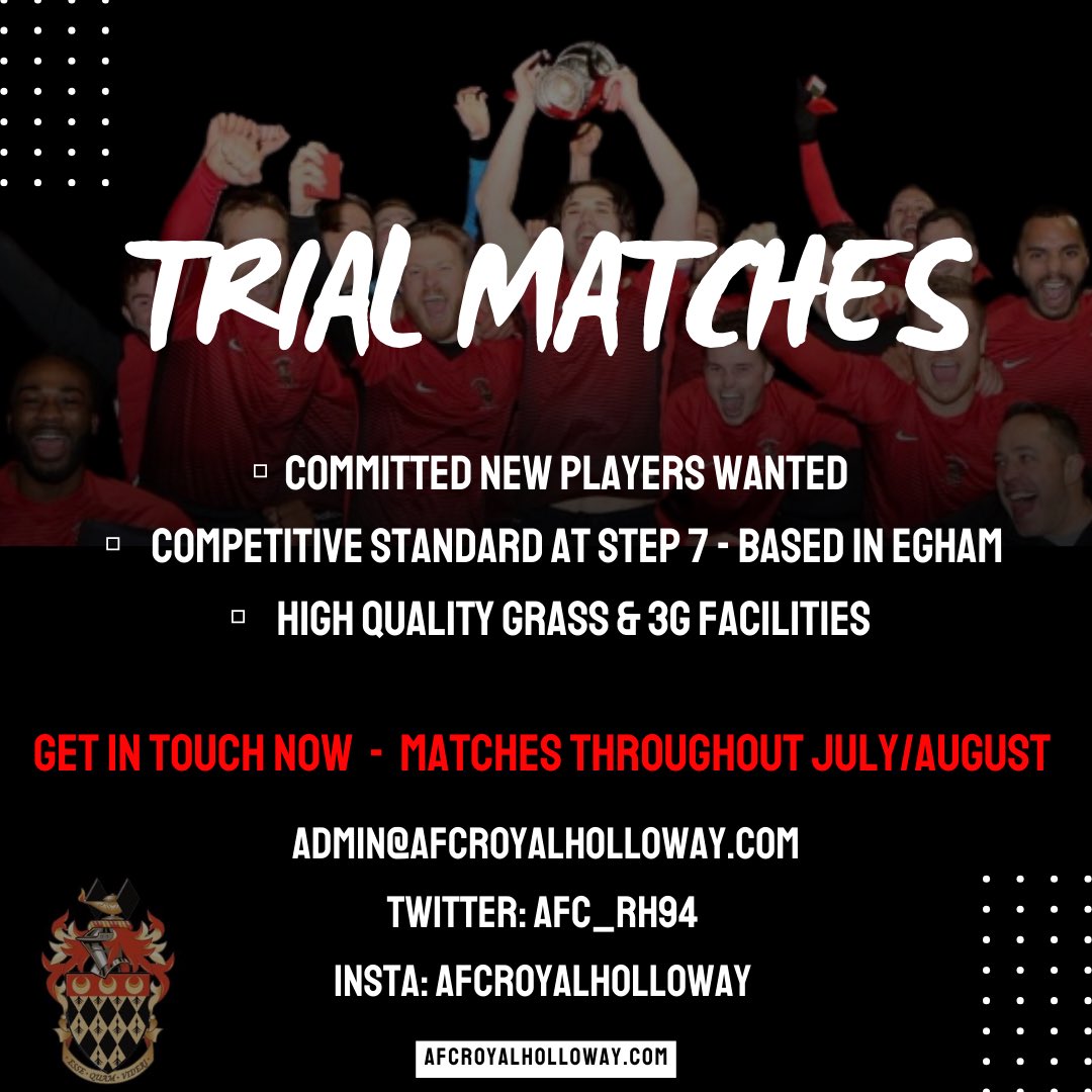afc_rh94's tweet photo. Plans for the 2024/25 season are underway. Get in touch if you are interested in playing for us 🔴⚫️

Sign up here - https://t.co/CMLdGV6hxc https://t.co/Z5K9QJ86cm