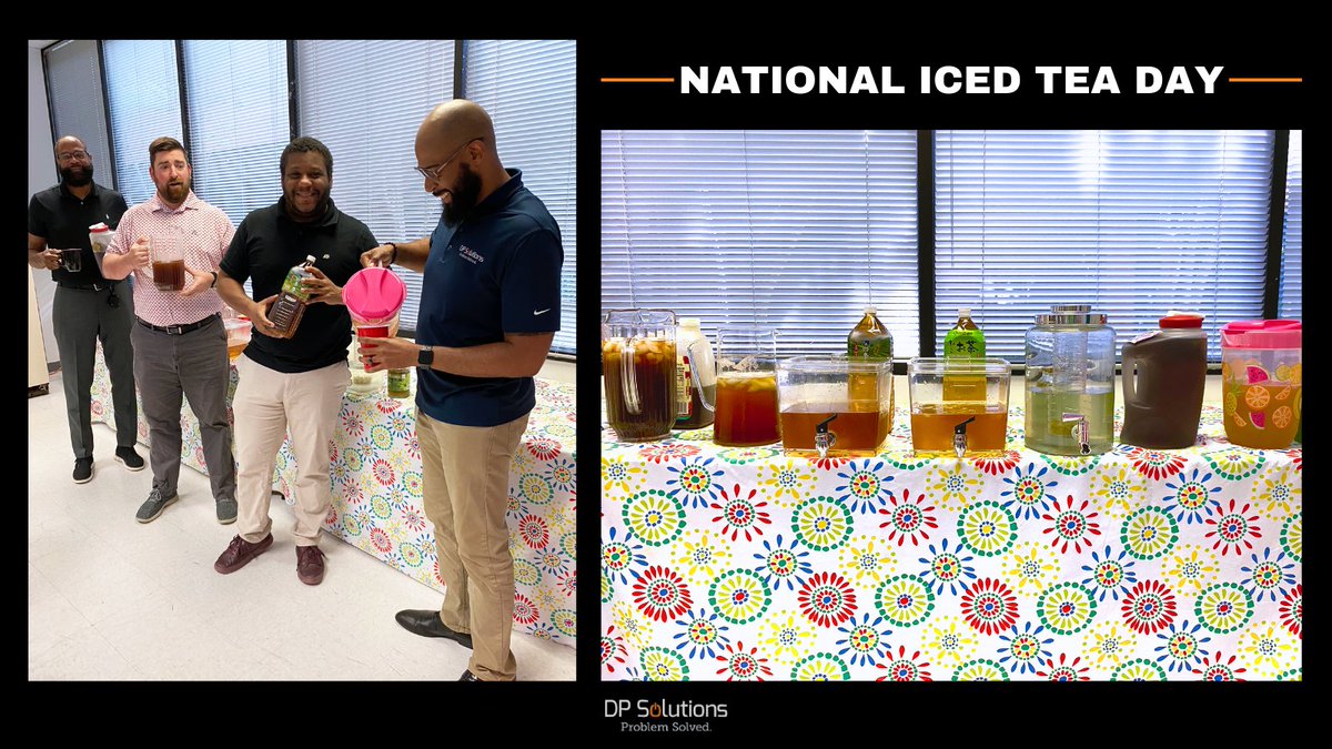 dpsolutions_MD's tweet image. Happy National Iced Tea Day! 🍹 Whether you’re sipping on classic lemon, refreshing hibiscus, or bold raspberry, our team is toasting to great flavors and even better IT solutions. #IcedTeaDay #TechRefresh