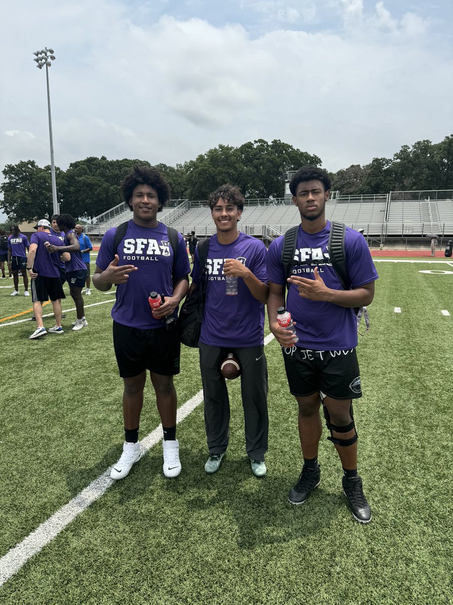 taliontay's tweet photo. Camp MVP at the @SFA_Football camp. Got some great work in today also learned a lot of new things. 

@SFACoachGraf @CoachP_WAM @TTuialuuluu @NF_Recruits @Marchen44 @PrepRedzoneTX https://t.co/D0cEctMR1h