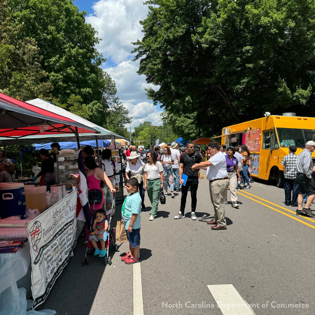 #NCDES’s Carolina Diaz-Linares and Topacio Garza attended the <a href="/diamanteACC/">Diamante Arts & Cultural Center</a> Ritmo Latino Festival in
<a href="/TOC_Downtown/">Downtown Cary, NC</a> on May 11, where they enjoyed a day of connecting with the community and creating awareness of DES resources and unemployment benefits.