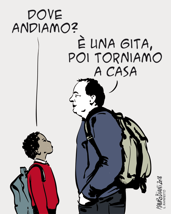 maurobiani's tweet photo. Caro #MimmoLucano ci sono vignette che invecchiano bene. Questa è di quel 2018 pieno di rabbia, e però anche di speranza e di lotta. 
Ora si è avverata, e oltre la legge è arrivata la giustizia. Caro Sindaco grazie per la tua semplice ragione. 
Un abbraccio. https://t.co/YxdxiTy18G