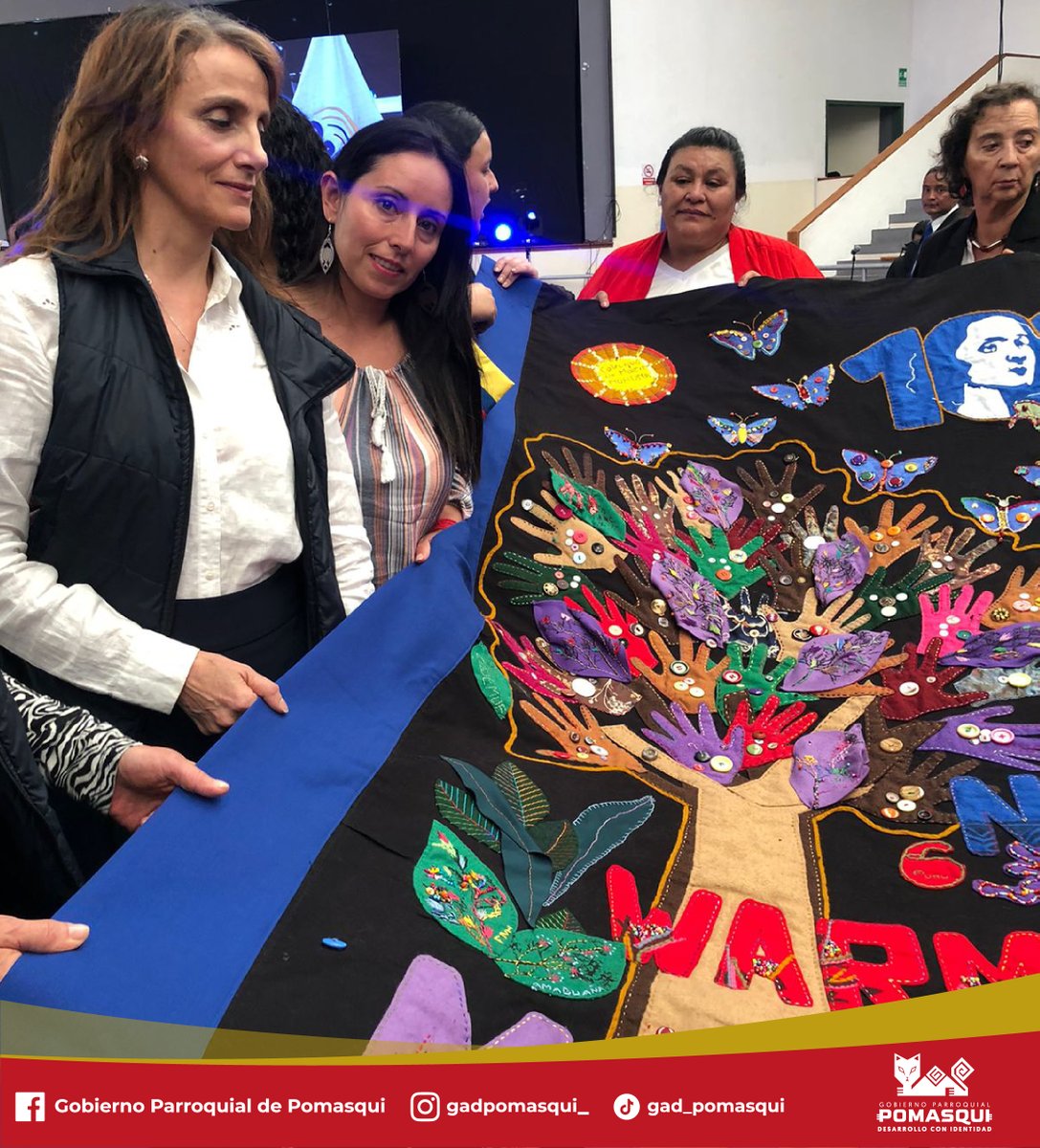 PomasquiGad's tweet photo. Asistimos al evento de Cierre de la Cruzada Institucional y Ciudadana “100 Años de Mujeres Eligiendo” en honor a Matilde Hidalgo,  donde se hizo la entrega de  MATRIA con @CEPLAES  y el Gobierno Parroquial que formamos parte de su elaboración.
@irinamora04 
#gobiernoparroquial https://t.co/QfvmCivQpQ