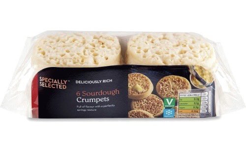 Spinforth's tweet photo. Dear @AldiUK, where have your deliciously rich Specially Selected Sourdough Crumpets gone? Other crumpets are nowhere near as delicious. Please can you bring them back pronto? https://t.co/dDH0evVWH1