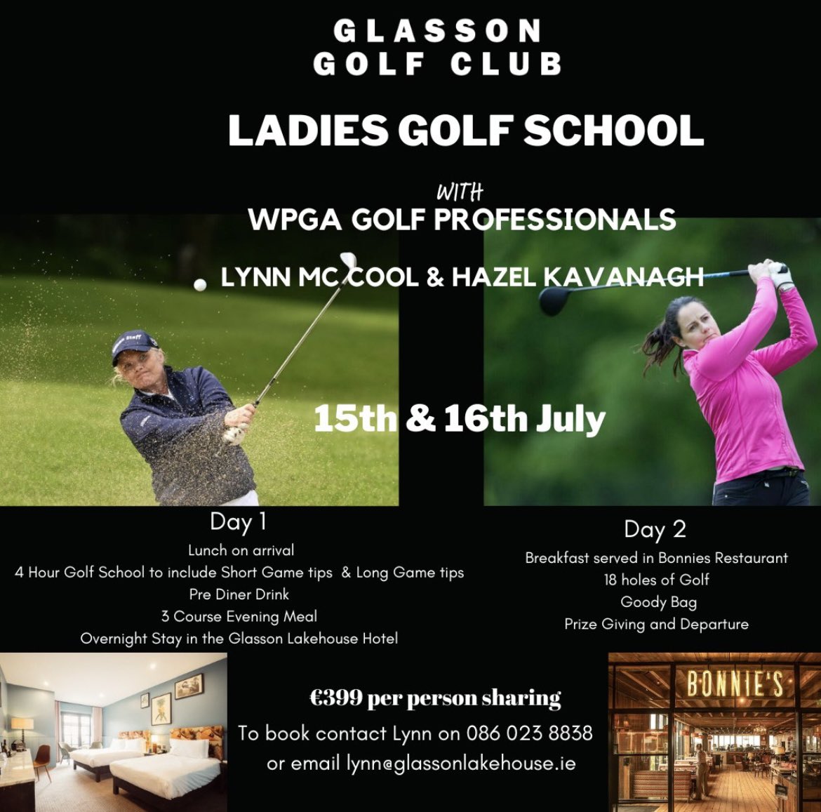 Who is joining me for golf &amp; craic? Sorry lads it’s ladies only on this one. Limited spaces so DM me asap!! <a href="/glassongc/">glassongc</a>
