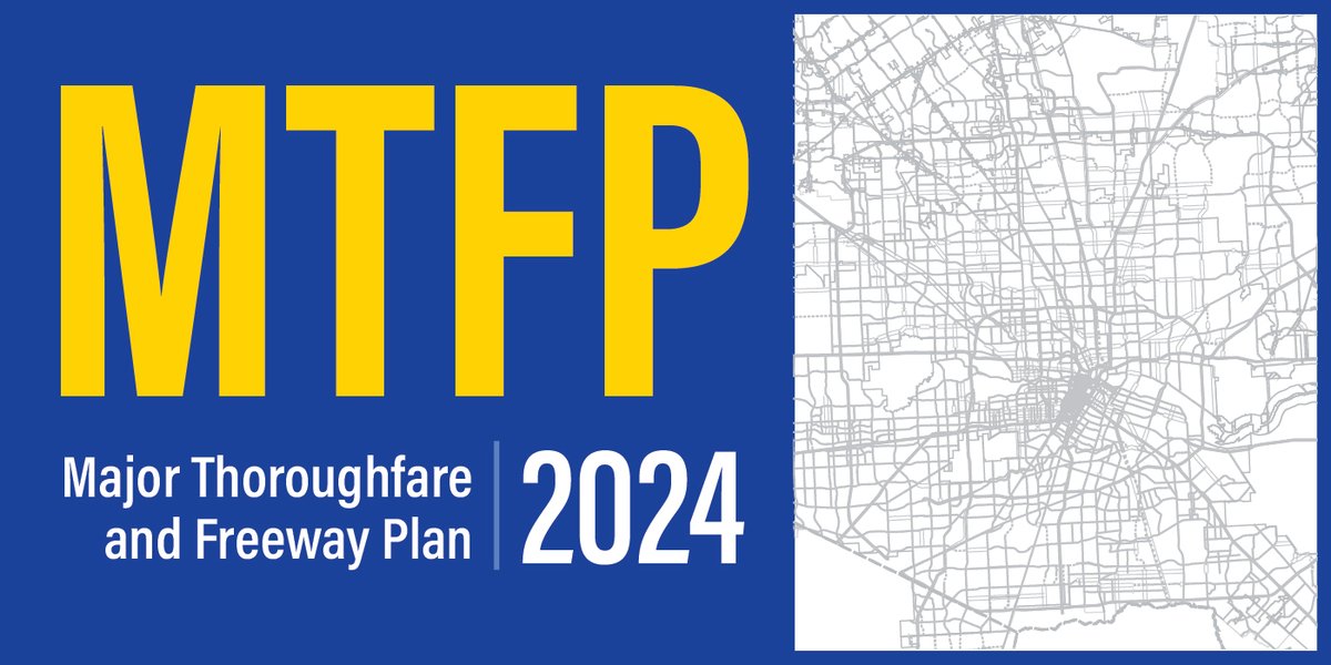 The Major Thoroughfare and Freeway Plan (MTFP) Open House will be held virtually at 6 p.m., Wednesday, June 12. MTFP applicants will be able to ask Planning Department staff questions about this year’s proposed MTFP Amendments. Join on Microsoft Teams at bit.ly/2024MTFP_OpenH…